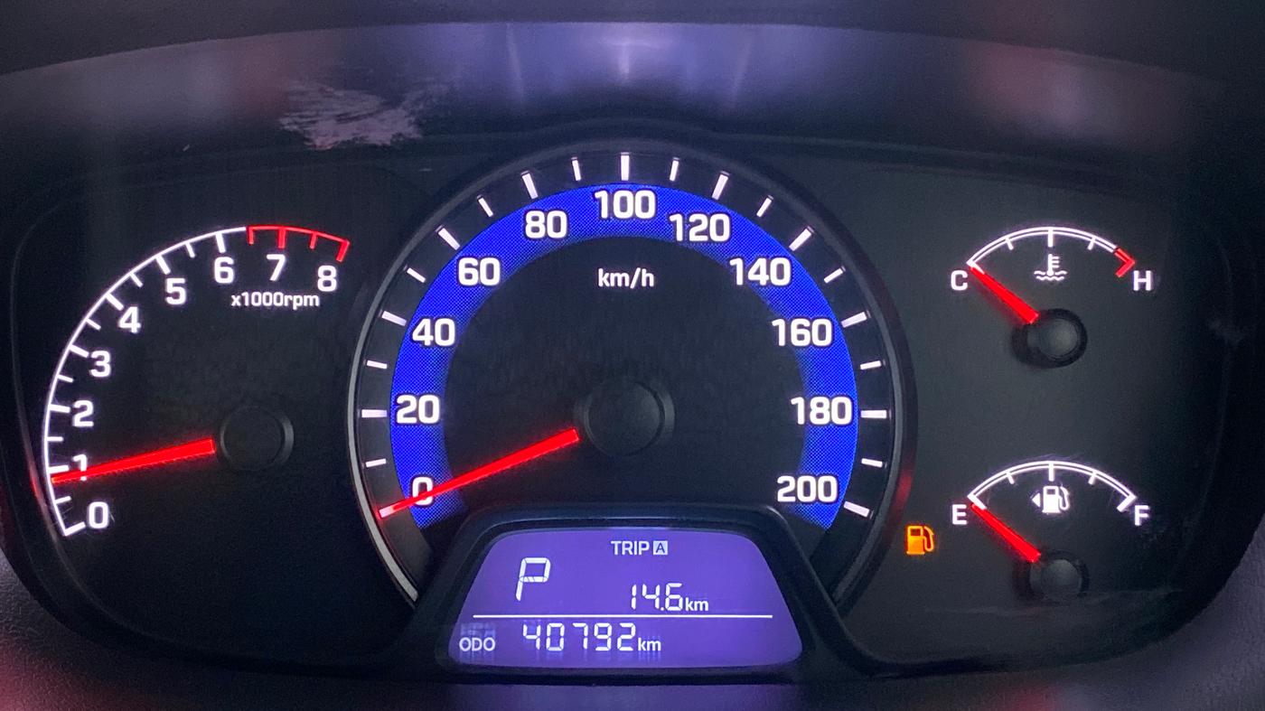 2015 Hyundai Xcent SX 1.2 (O), Petrol, Manual, 40,791 km, Odometer Image