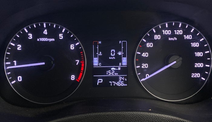 2018 Hyundai Creta SX AT 1.6 PETROL, Petrol, Automatic, 77,463 km, Odometer Image