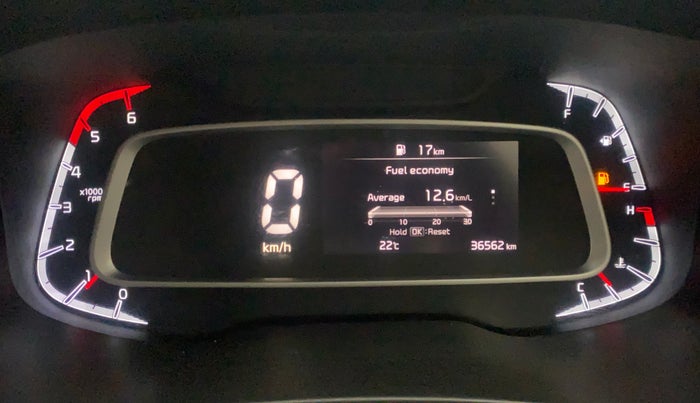 2022 KIA SONET HTX 1.5, Diesel, Manual, 36,562 km, Odometer Image