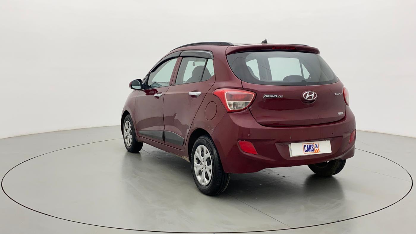 2014 Hyundai Grand i10 SPORTZ 1.2 KAPPA VTVT, Petrol, Manual, 70,563 km, Left Back Diagonal