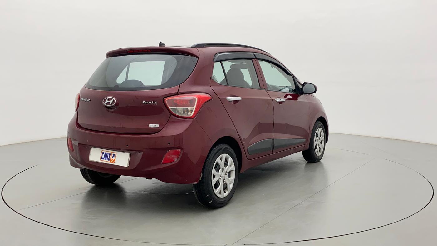2014 Hyundai Grand i10 SPORTZ 1.2 KAPPA VTVT, Petrol, Manual, 70,563 km, Right Back Diagonal
