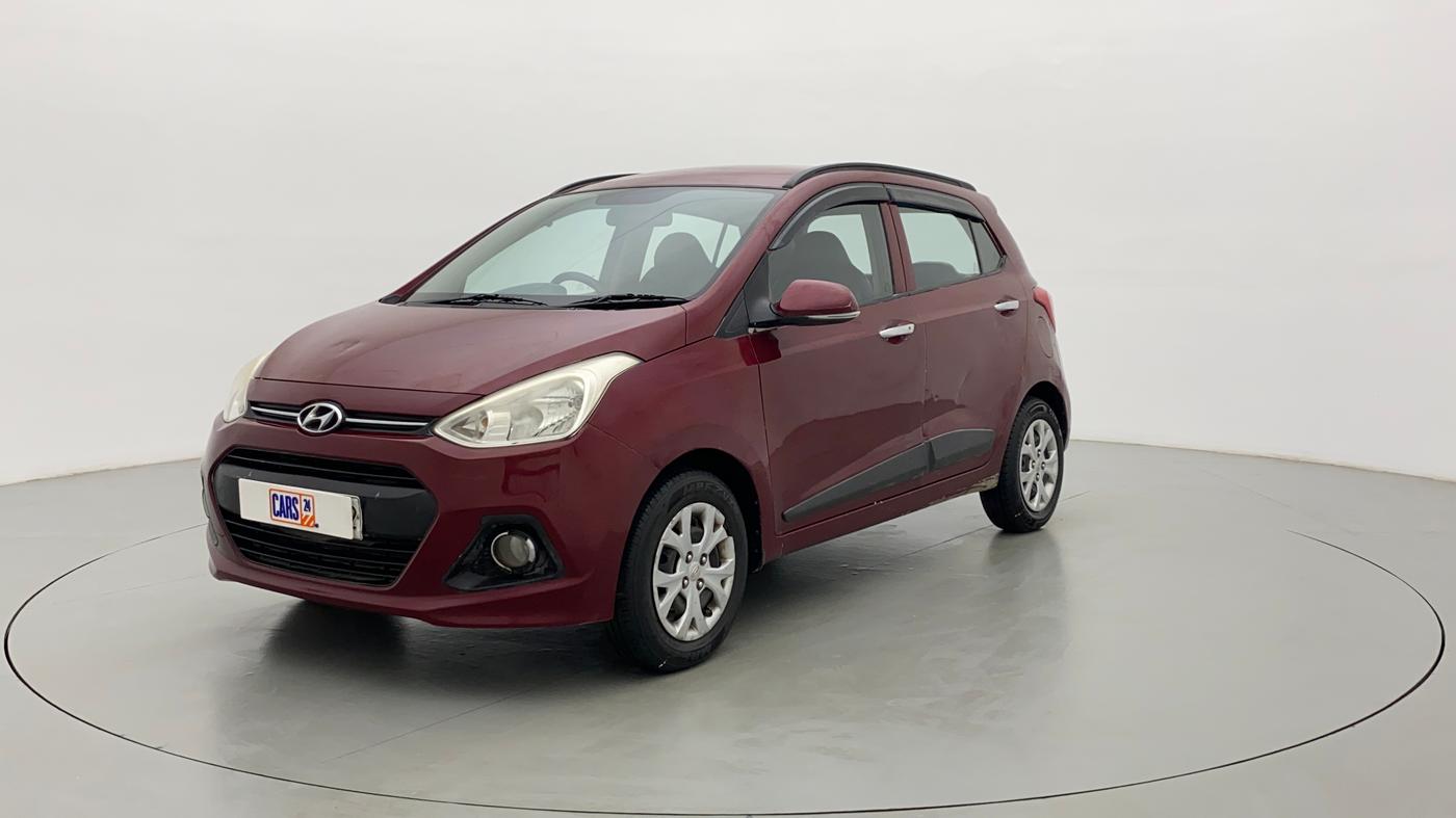 2014 Hyundai Grand i10 SPORTZ 1.2 KAPPA VTVT, Petrol, Manual, 70,563 km, Left Front Diagonal