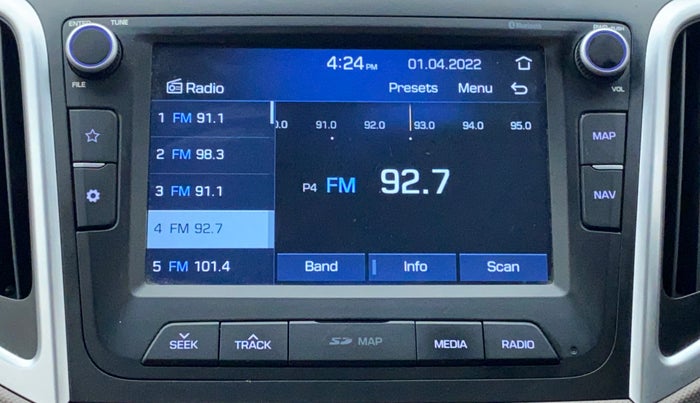 2019 Hyundai Creta 1.6 VTVT SX AUTO, Petrol, Automatic, 23,373 km, Infotainment System