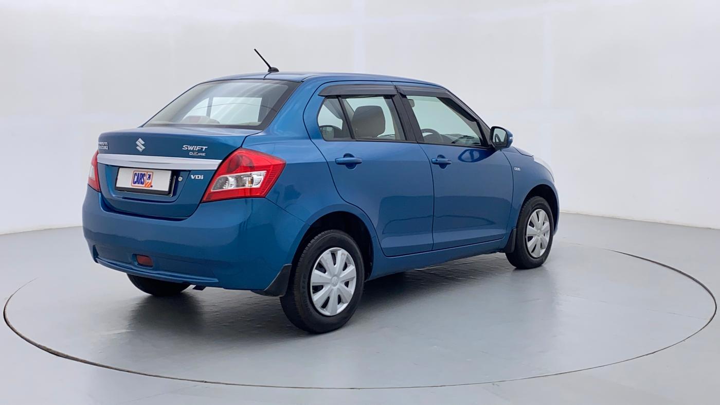 2013 Maruti Swift Dzire VDI, Diesel, Manual, 76,002 km, Right Back Diagonal (45- Degree) View
