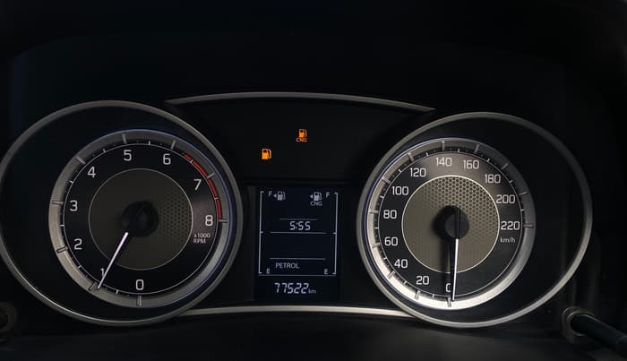 2022 Maruti Dzire VXI CNG, CNG, Manual, 77,499 km, Odometer Image