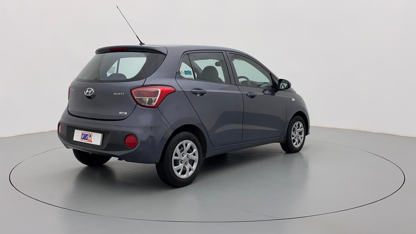 2017 Hyundai Grand i10 SPORTZ 1.2 KAPPA VTVT, Petrol, Manual, 96,786 km, Right Back Diagonal