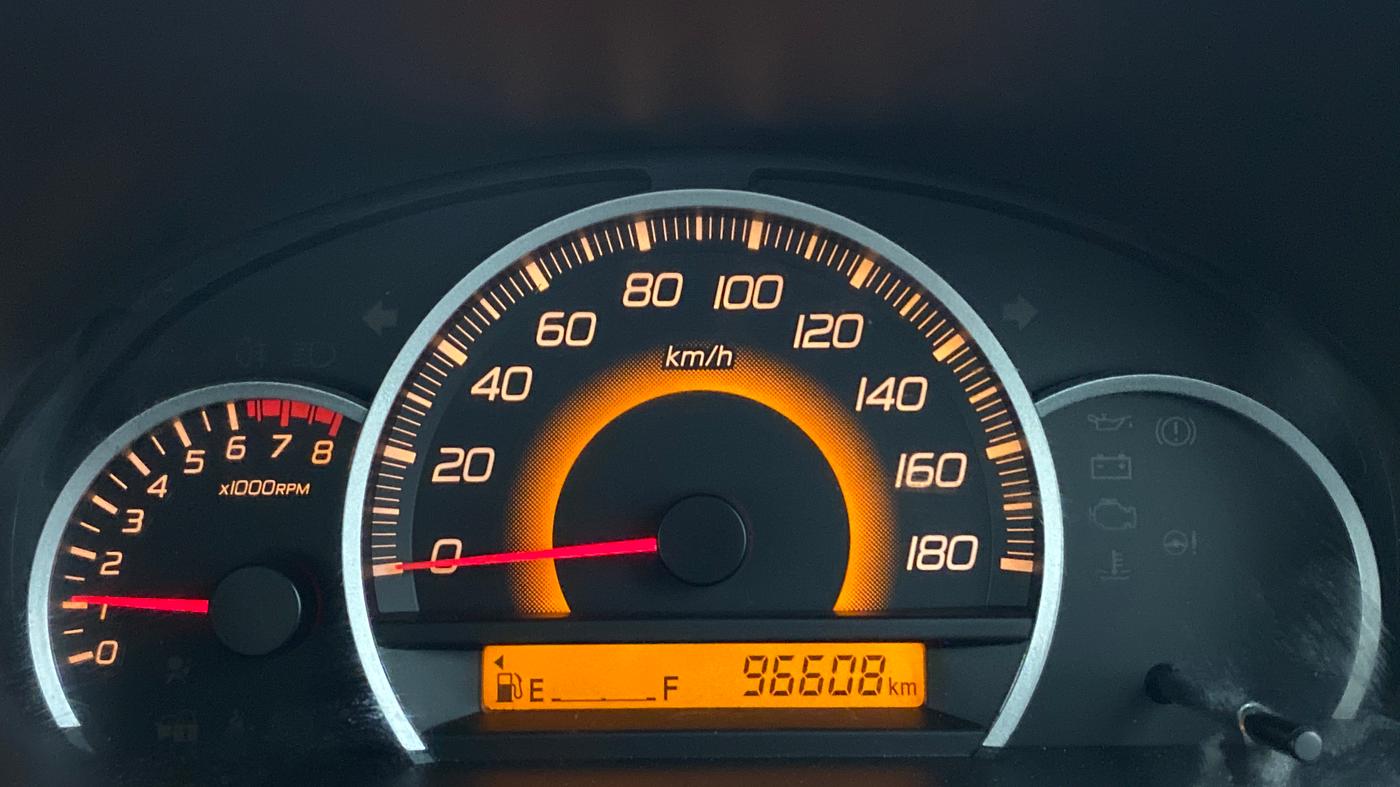 2015 Maruti Wagon R 1.0 VXI, Petrol, Manual, 96,691 km, Odometer Image