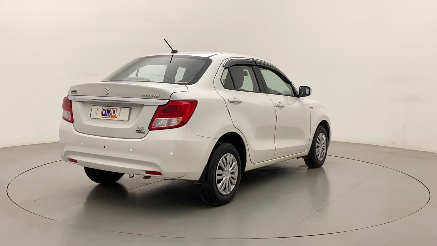 2017 Maruti Dzire VXI AMT, Petrol, Automatic, 38,583 km, Right Back Diagonal