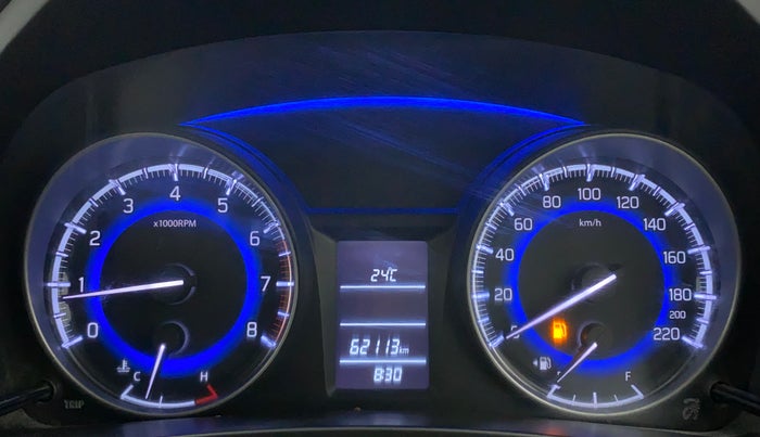 2017 Maruti Baleno DELTA PETROL 1.2, Petrol, Manual, 62,113 km, Odometer Image