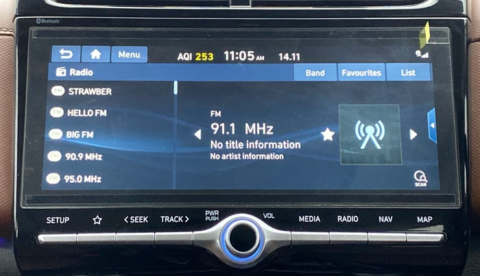 2021 Hyundai ALCAZAR PLATINUM (O) 6STR 2.0 AT, Petrol, Automatic, 4,034 km, Infotainment System