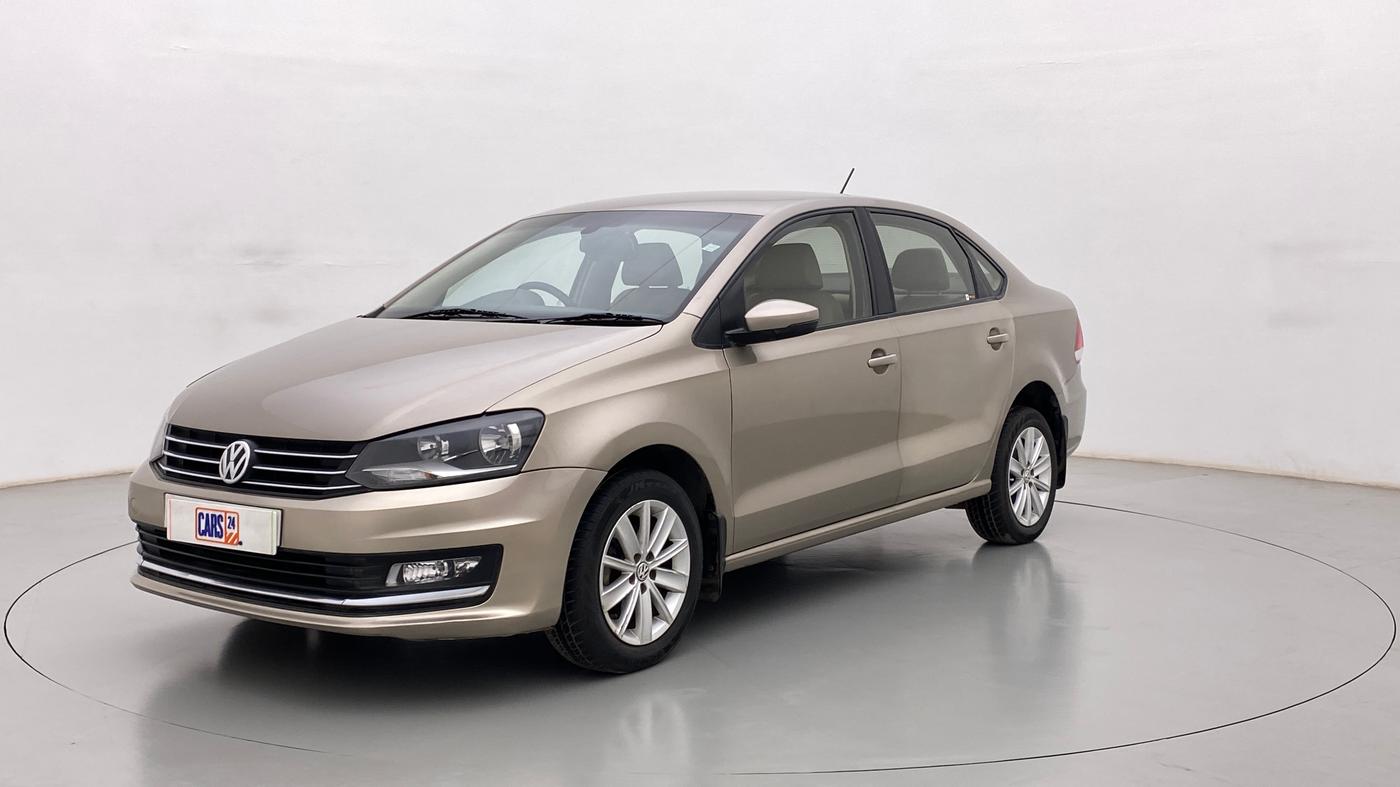 2016 Volkswagen Vento HIGHLINE PETROL AT, Petrol, Automatic, 51,899 km, Left Front Diagonal