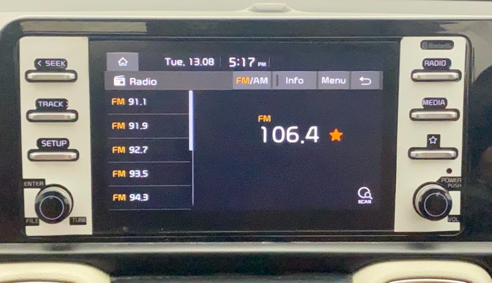 2020 KIA SONET HTX 1.0 IMT, Petrol, Manual, 25,592 km, Infotainment System
