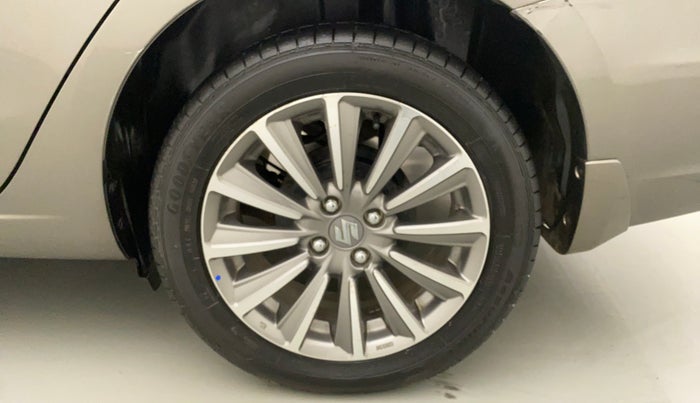 2020 Maruti Ciaz ALPHA  AT 1.5 SHVS PETROL, Petrol, Automatic, 10,096 km, Left Rear Wheel