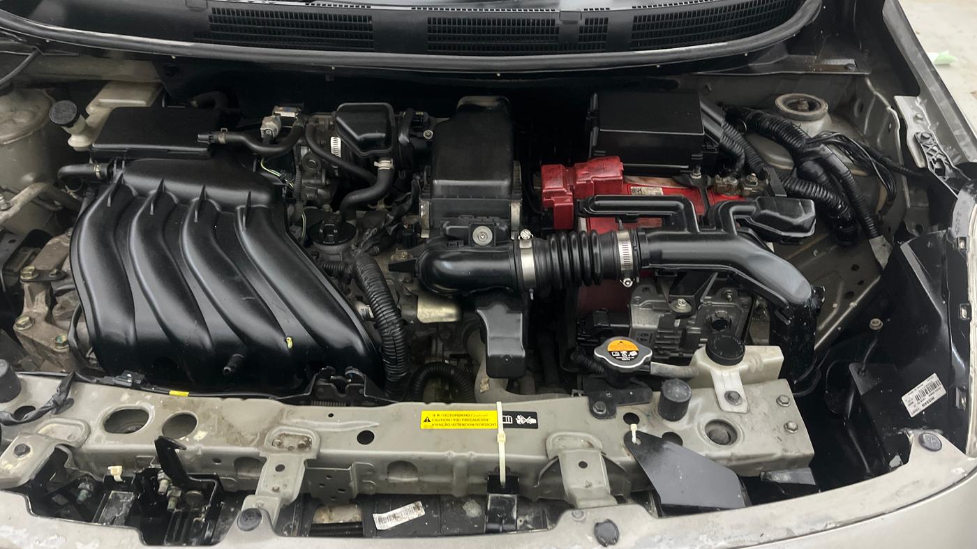 2014 Nissan Sunny XL CVT, Petrol, Automatic, 62,625 km, Engine View - Left