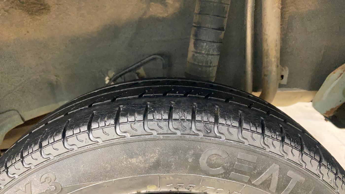 2014 Datsun Go A, Petrol, Manual, 81,445 km, Left Rear Tyre Tread