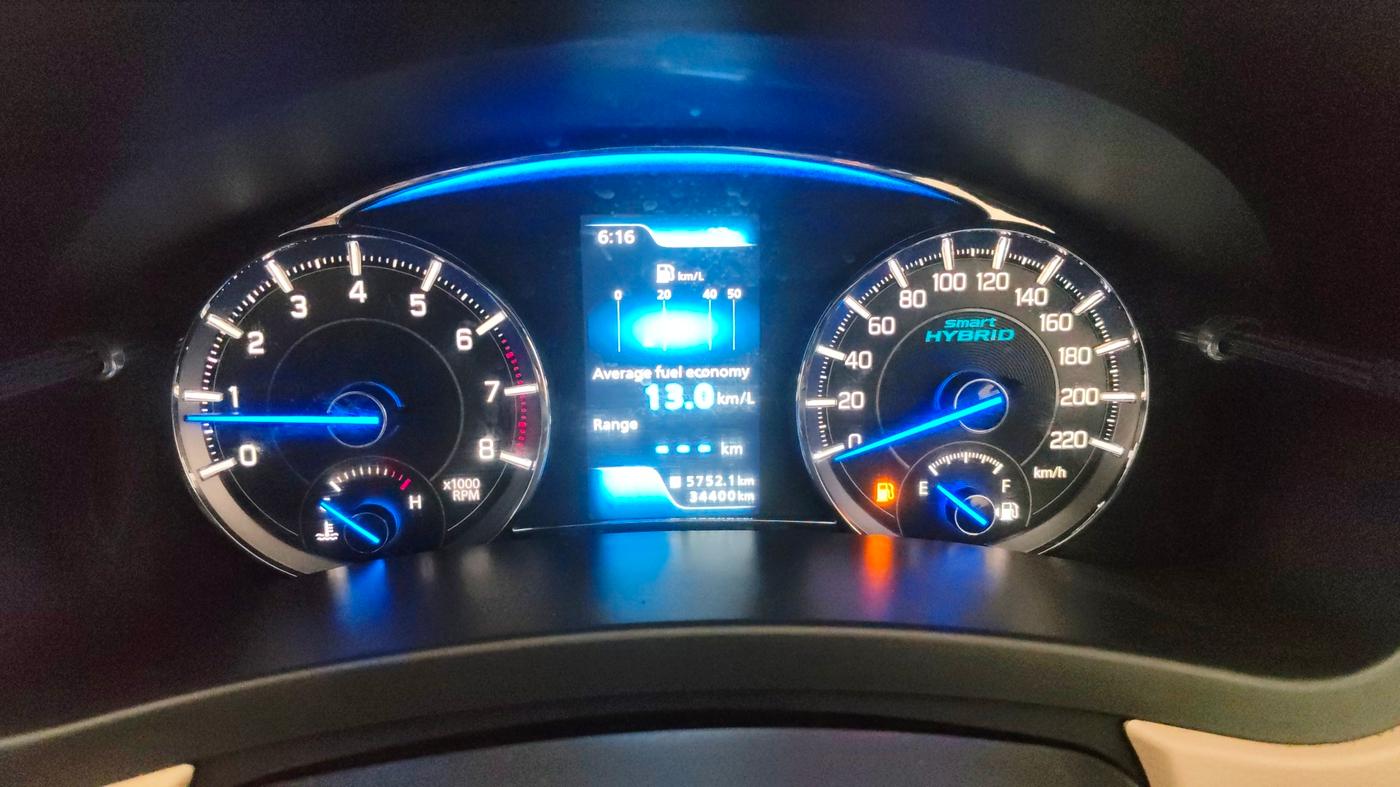 2021 Maruti Ciaz ALPHA 1.5 SHVS PETROL, Petrol, Manual, 34,393 km, Odometer Image