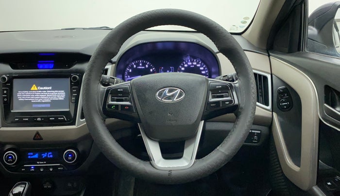 2018 Hyundai Creta SX PLUS AT 1.6 PETROL, Petrol, Automatic, 71,658 km, Steering Wheel Close Up
