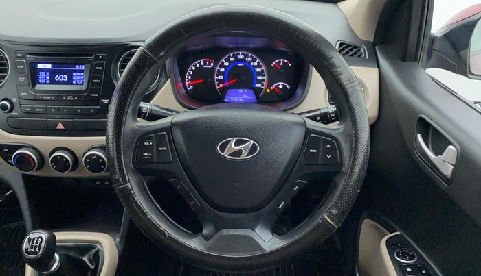 2016 Hyundai Grand i10 SPORTZ 1.2 KAPPA VTVT, Petrol, Manual, 34,351 km, Steering Wheel Close Up