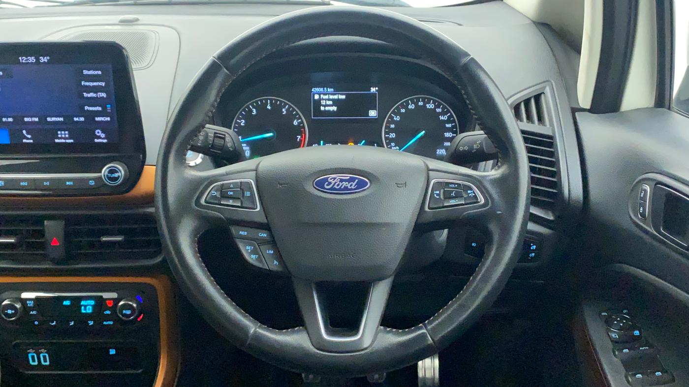 2021 Ford Ecosport TITANIUM 1.5 SPORTS(SUNROOF) PETROL, Petrol, Manual, 42,606 km, Steering Wheel Close Up