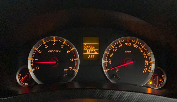 2013 Maruti Swift Dzire VXI, CNG, Manual, 66,921 km, Odometer Image