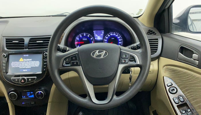 2016 Hyundai Verna FLUIDIC 4S 1.6 VTVT SX, Petrol, Manual, 50,206 km, Steering Wheel Close Up