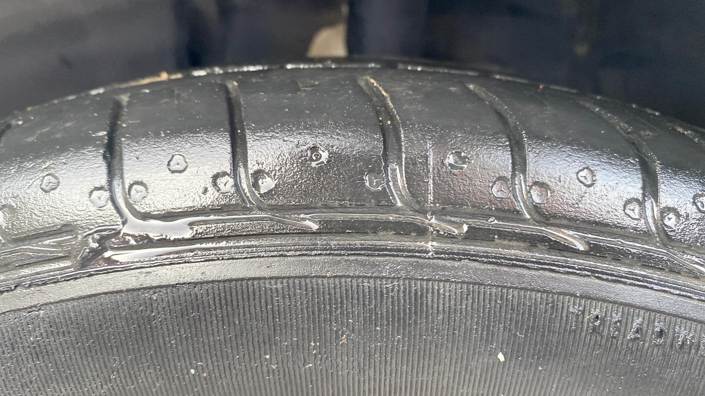 2021 Tata NEXON XE PETROL, Petrol, Manual, 50,312 km, Left Front Tyre Tread