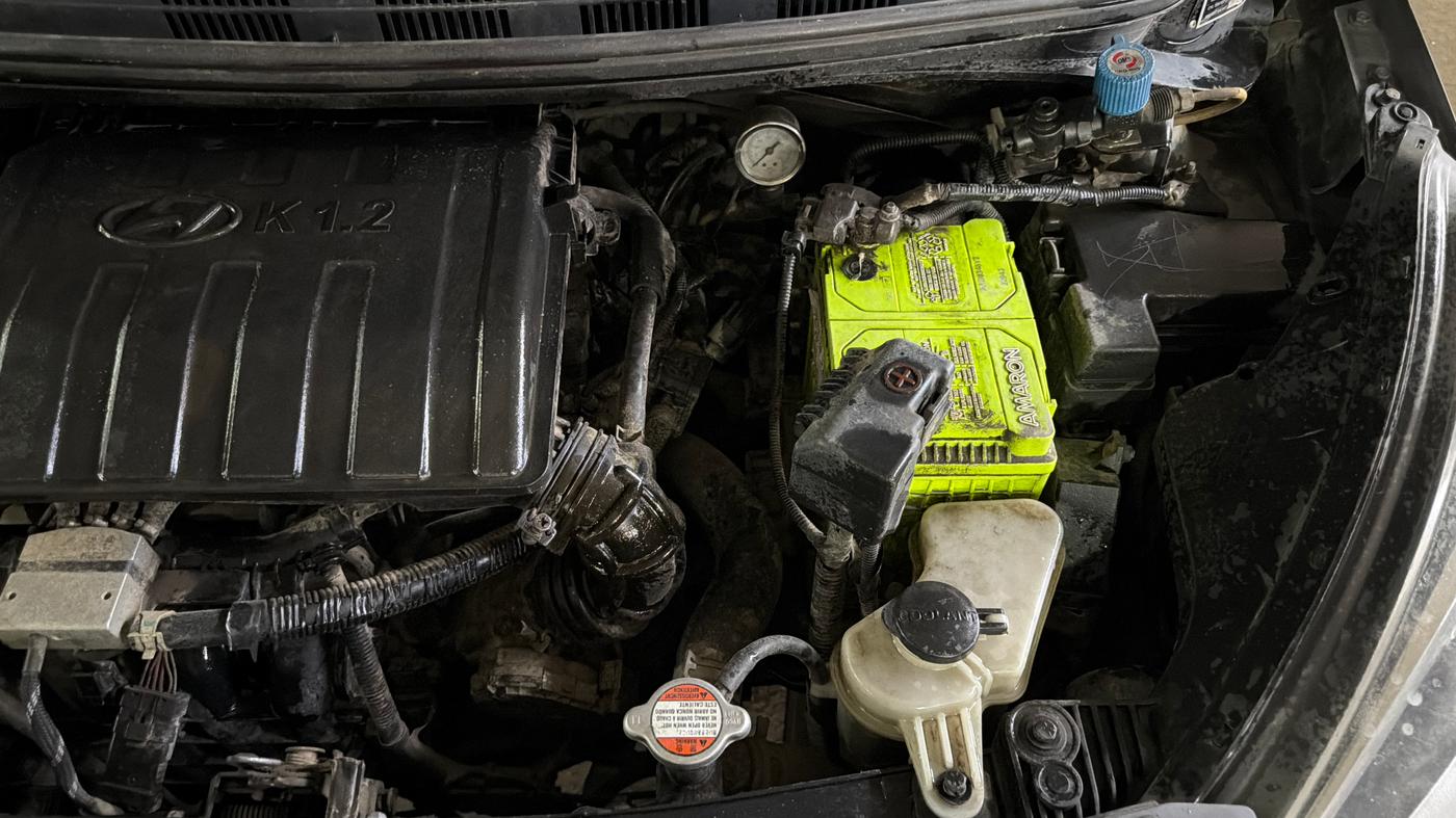 2018 Hyundai Xcent E+, CNG, Manual, 72,436 km, Engine View - Left