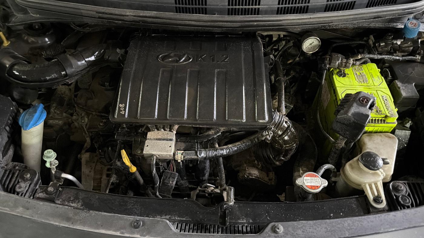 2018 Hyundai Xcent E+, CNG, Manual, 72,436 km, Engine View