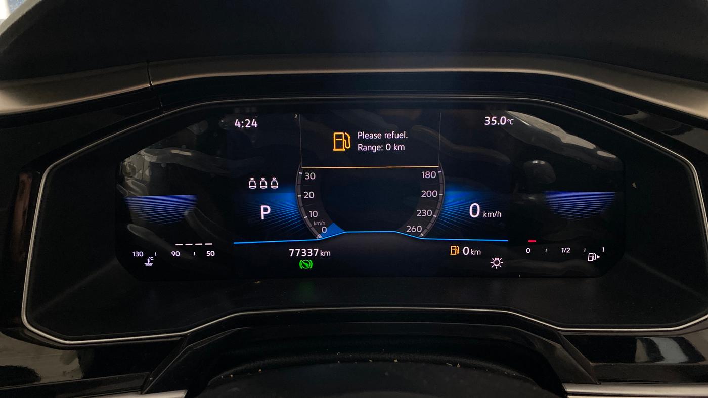 2023 Volkswagen VIRTUS TOPLINE TSI 1.0 AT, Petrol, Automatic, 77,369 km, Odometer Image