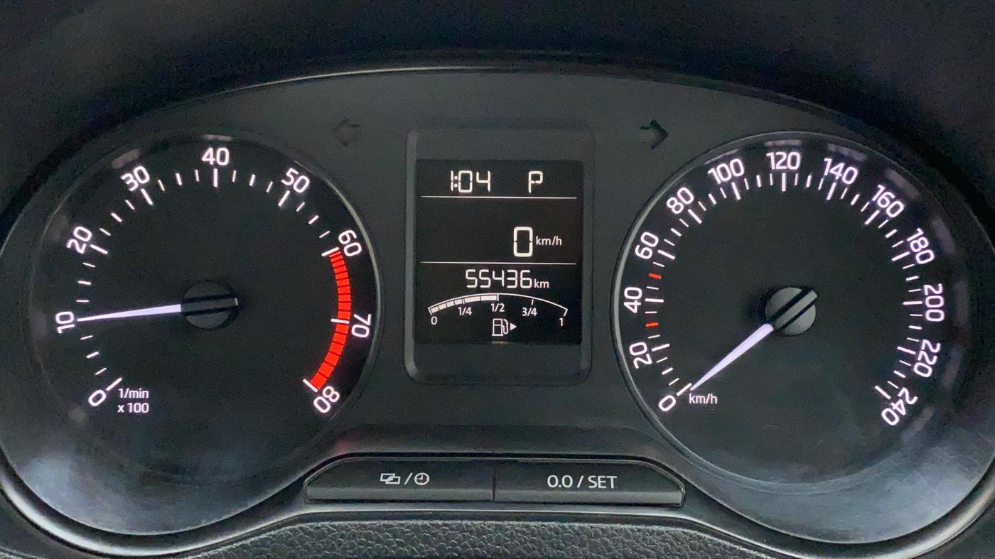 2021 Skoda Rapid AMBITION AT TSI, Petrol, Automatic, 55,436 km, Odometer Image