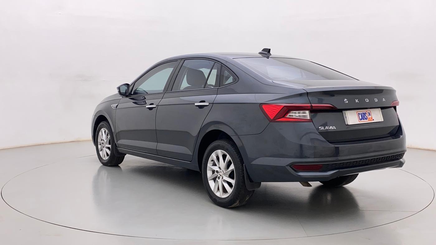 2022 Skoda SLAVIA AMBITION 1.0L TSI MT, Petrol, Manual, 7,759 km, Left Back Diagonal
