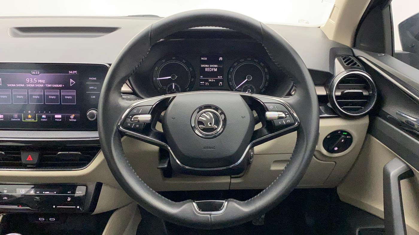 2022 Skoda SLAVIA AMBITION 1.0L TSI MT, Petrol, Manual, 7,759 km, Steering Wheel Close Up