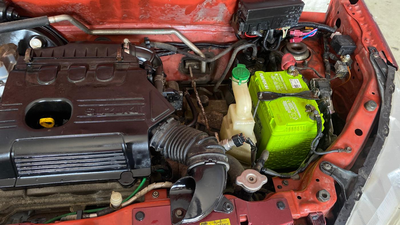 2018 Maruti Alto K10 VXI (O) AMT, Petrol, Automatic, 54,834 km, Engine View - Left