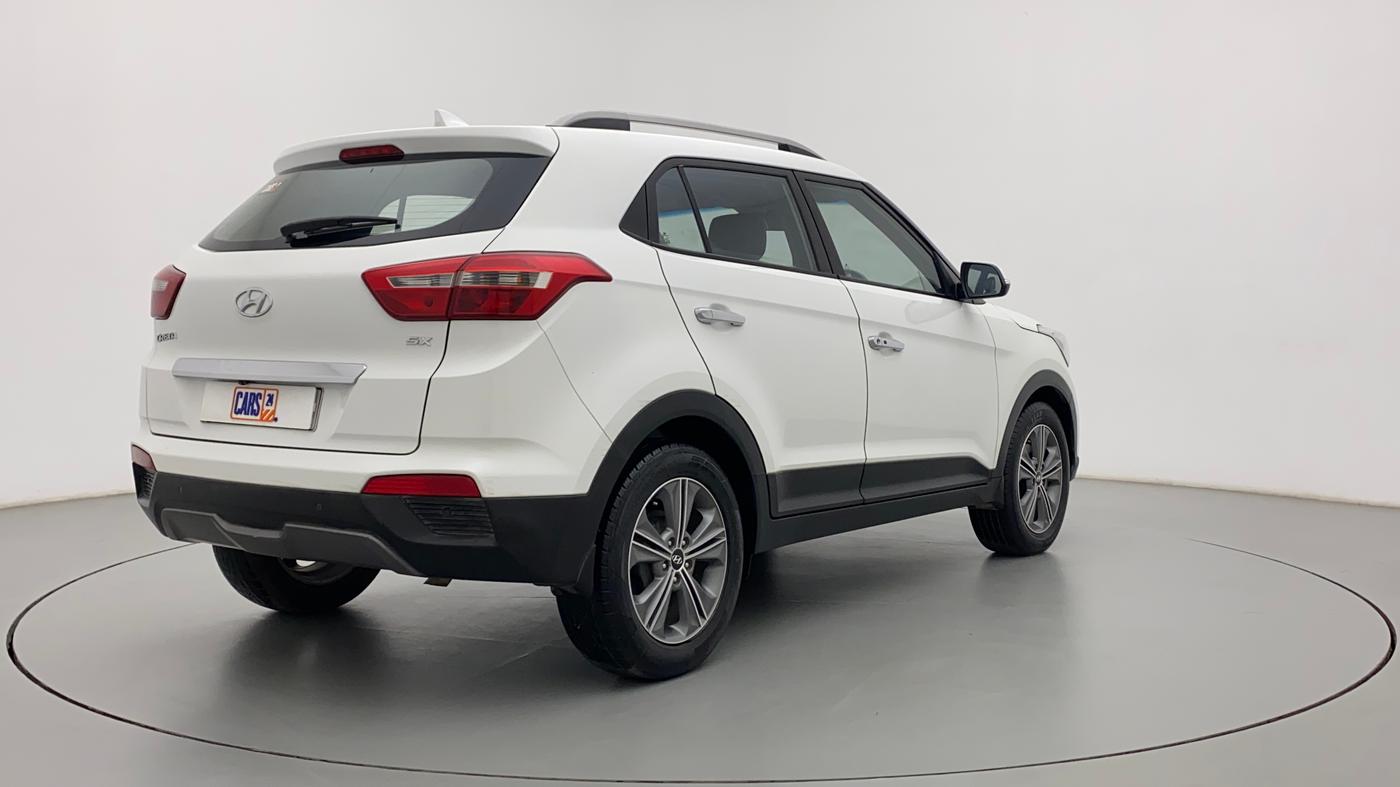 2017 Hyundai Creta SX PLUS AT 1.6 DIESEL, Diesel, Automatic, 88,545 km, Right Back Diagonal