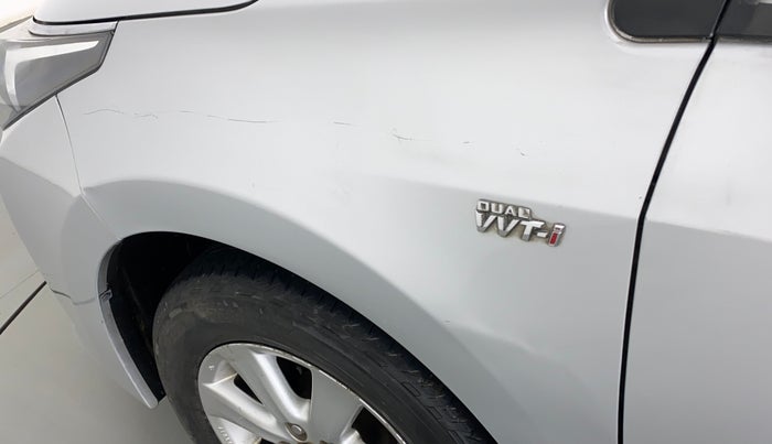 2016 Toyota Corolla Altis G AT, Petrol, Automatic, 88,365 km, Left fender - Slightly dented