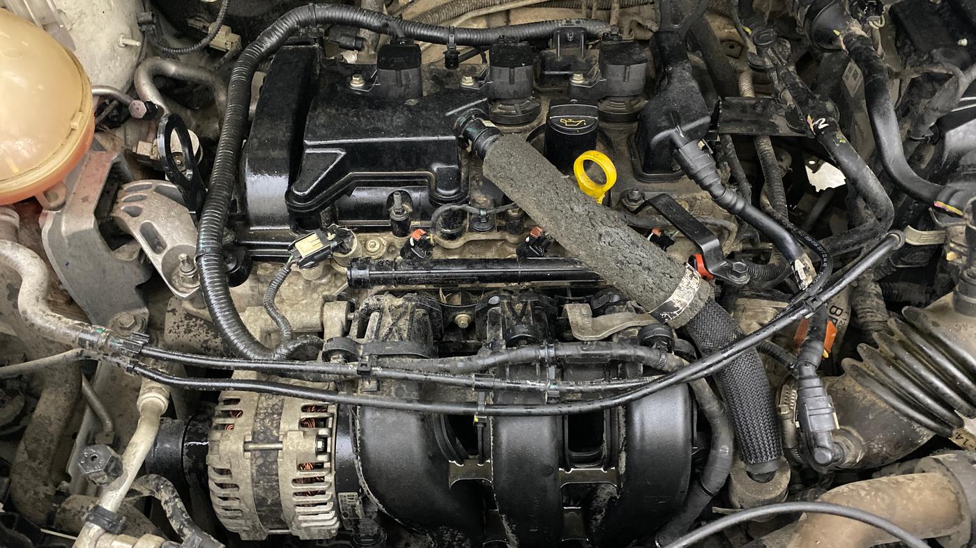 2018 Ford Ecosport TITANIUM + 1.5L PETROL AT, Petrol, Automatic, 35,402 km, Engine View