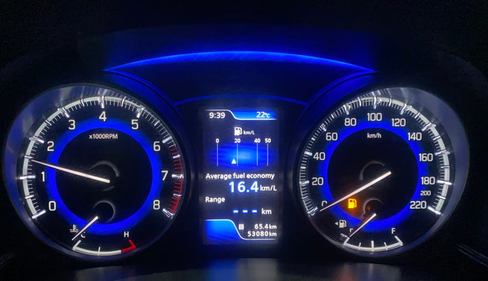 2019 Toyota Glanza V, Petrol, Manual, 53,080 km, Odometer Image