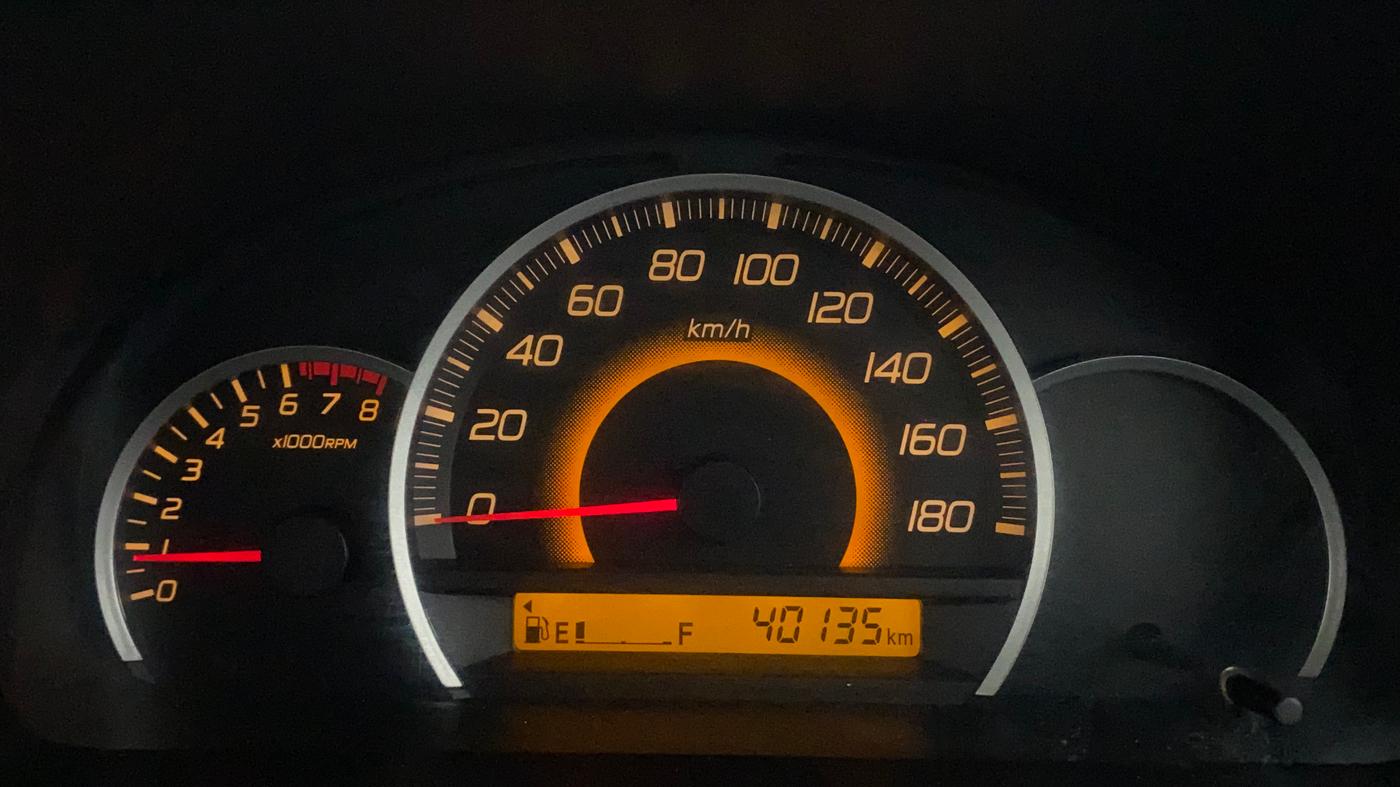 2016 Maruti Wagon R 1.0 VXI, Petrol, Manual, 40,135 km, Odometer Image