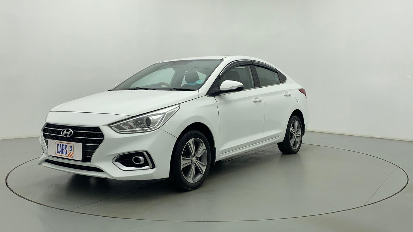 2018 Hyundai Verna 1.6 CRDI SX + AT, Diesel, Automatic, 57,812 km, Left Front Diagonal (45- Degree) View