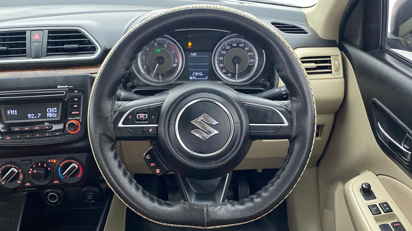 2017 Maruti Dzire VXI, Petrol, Manual, 27,678 km, Steering Wheel Close Up