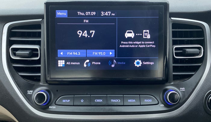 2021 Hyundai Verna SX 1.5 VTVT, Petrol, Manual, 19,214 km, Infotainment System