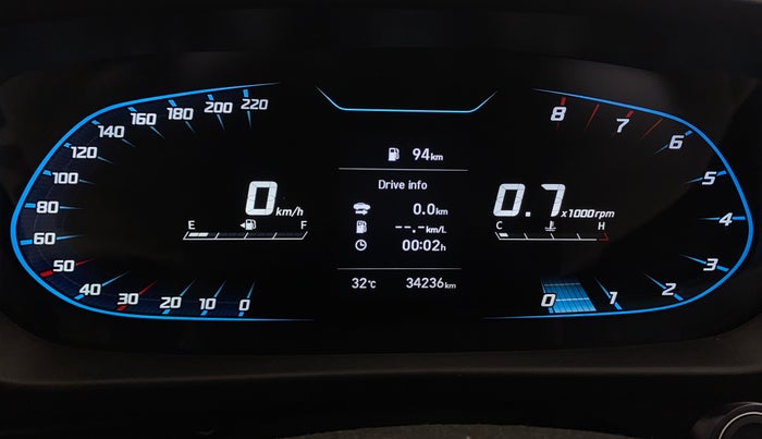 2023 Hyundai NEW I20 ASTA (O) 1.2 MT, Petrol, Manual, 34,232 km, Odometer Image