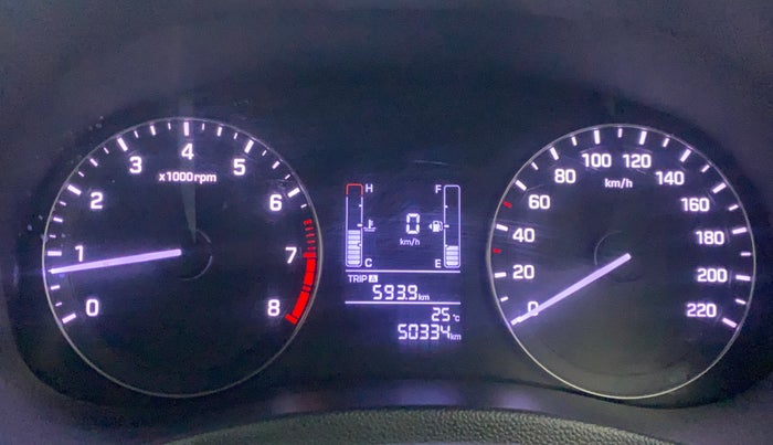 2016 Hyundai Creta SX PLUS 1.6 PETROL, Petrol, Manual, 50,334 km, Odometer Image