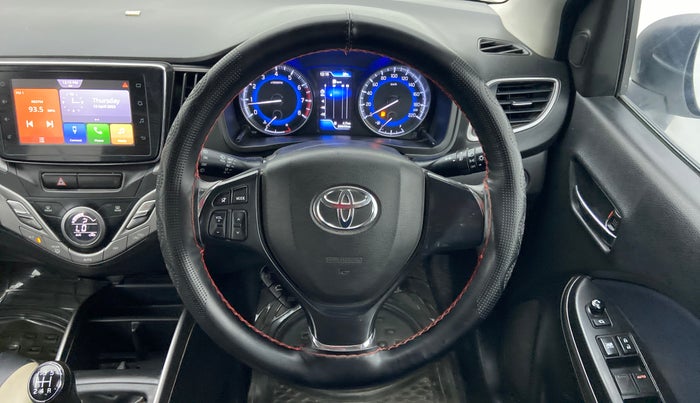 2020 Toyota Glanza G ISG, Petrol, Manual, 80,643 km, Steering Wheel Close Up