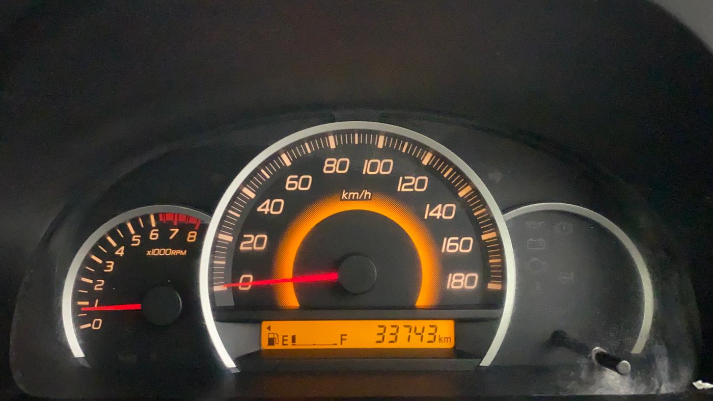 2013 Maruti Wagon R 1.0 VXI, Petrol, Manual, 33,996 km, Odometer Image