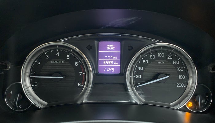 2016 Maruti Ciaz VXI, Petrol, Manual, 54,991 km, Odometer Image
