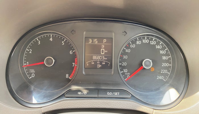 2017 Volkswagen Vento HIGHLINE PETROL AT, Petrol, Automatic, 86,755 km, Odometer Image