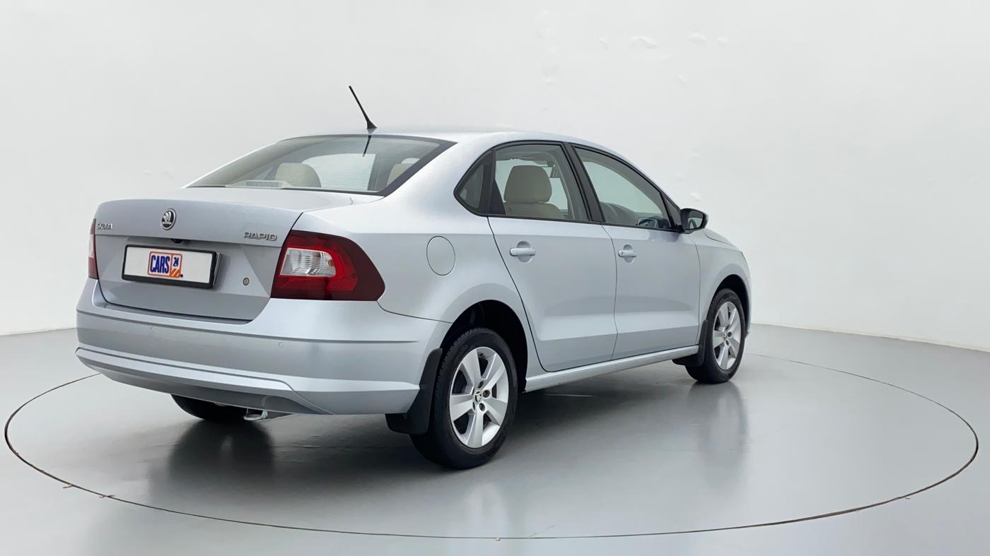 2019 Skoda Rapid AMBITION 1.6 MPFI MT, Petrol, Manual, 17,530 km, Right Back Diagonal
