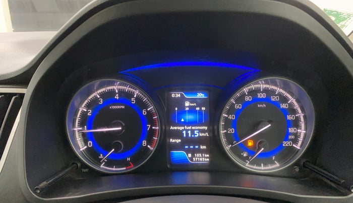 2016 Maruti Baleno ALPHA PETROL 1.2, Petrol, Manual, 57,134 km, Odometer Image