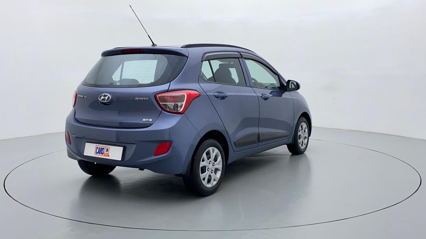 2016 Hyundai Grand i10 SPORTZ 1.2 KAPPA VTVT, Petrol, Manual, 24,521 km, Right Back Diagonal